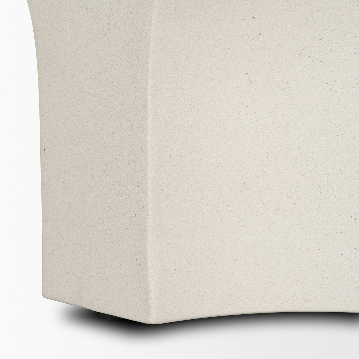 Bunda Square Sculptural Stone Finish Accent Table by Mercana at Eve Furniture