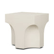 Bunda Square Sculptural Stone Finish Accent Table by Mercana at Eve Furniture