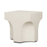 Bunda Square Sculptural Stone Finish Accent Table by Mercana at Eve Furniture