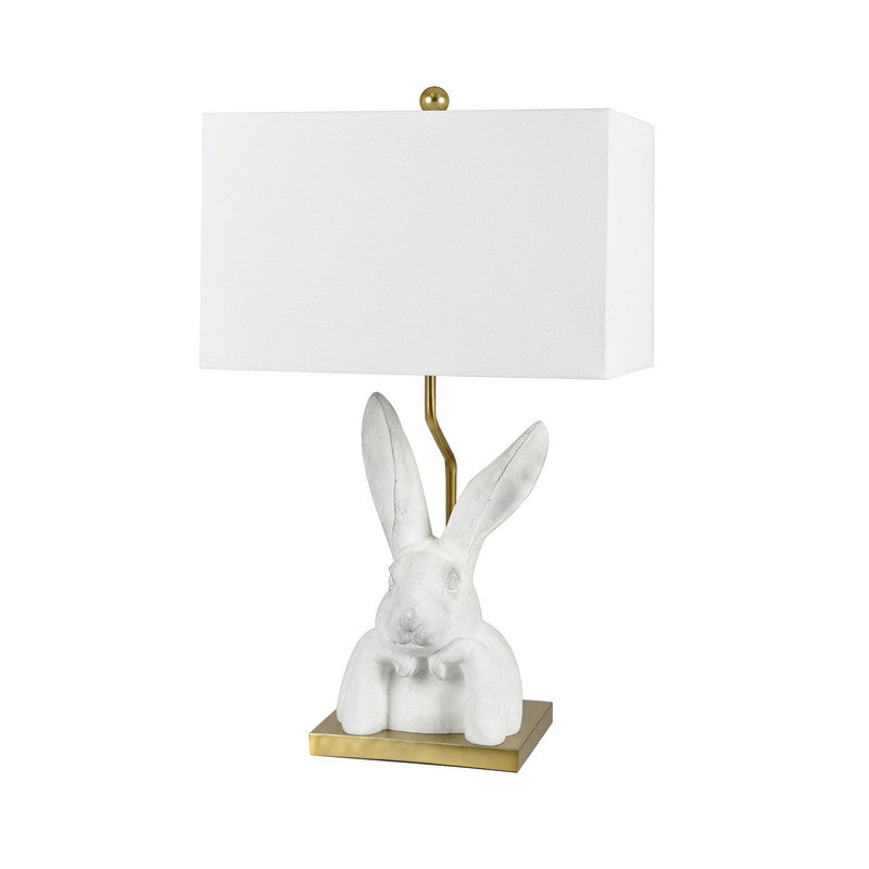 Bunny Love Chalk White/Gold Table Lamp (Set of 2) by Crestview at Eve Furniture