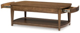 Burkbyer Brown Coffee Table by Ashley at Eve Furniture