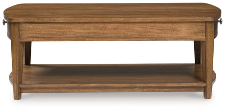 Burkbyer Brown Coffee Table by Ashley at Eve Furniture