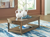 Burkbyer Brown Coffee Table by Ashley at Eve Furniture