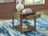 Burkbyer Brown End Table by ASHLEY FURNITURE at Eve Furniture