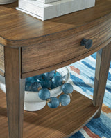 Burkbyer Brown End Table by ASHLEY FURNITURE at Eve Furniture
