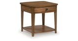 Burkbyer Brown End Table by ASHLEY FURNITURE at Eve Furniture