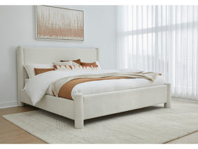 Burke Cottage Cheese California King Upholstered Platform Bed by Modus Furniture at Eve Furniture