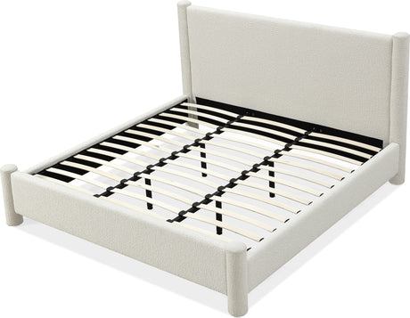 Burke Cottage Cheese Full Upholstered Platform Bed by Modus Furniture at Eve Furniture