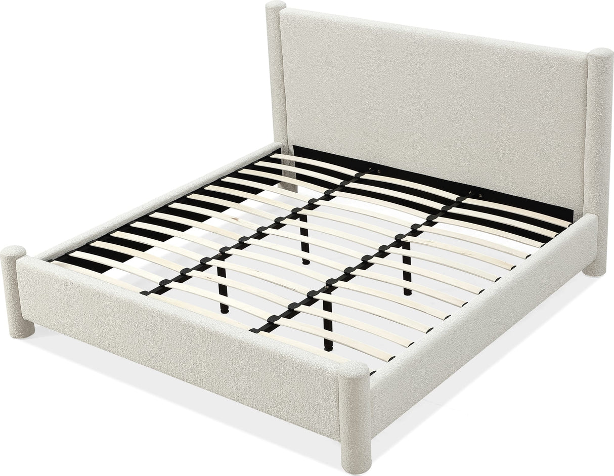 Burke Cottage Cheese King Upholstered Platform Bed by Modus Furniture at Eve Furniture