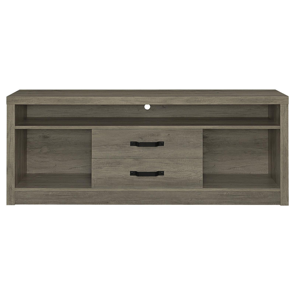 Burke Gray Driftwood 2-Drawer TV Console by Coaster at Eve Furniture