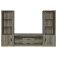 Burke Gray Driftwood 3-piece Entertainment Center by Coaster at Eve Furniture