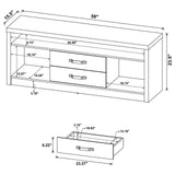 Burke Gray Driftwood 3-piece Entertainment Center by Coaster at Eve Furniture