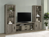 Burke Gray Driftwood 3-piece Entertainment Center by Coaster at Eve Furniture