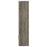 Burke Gray Driftwood 3-Shelf Media Tower With Storage Cabinet by Coaster at Eve Furniture