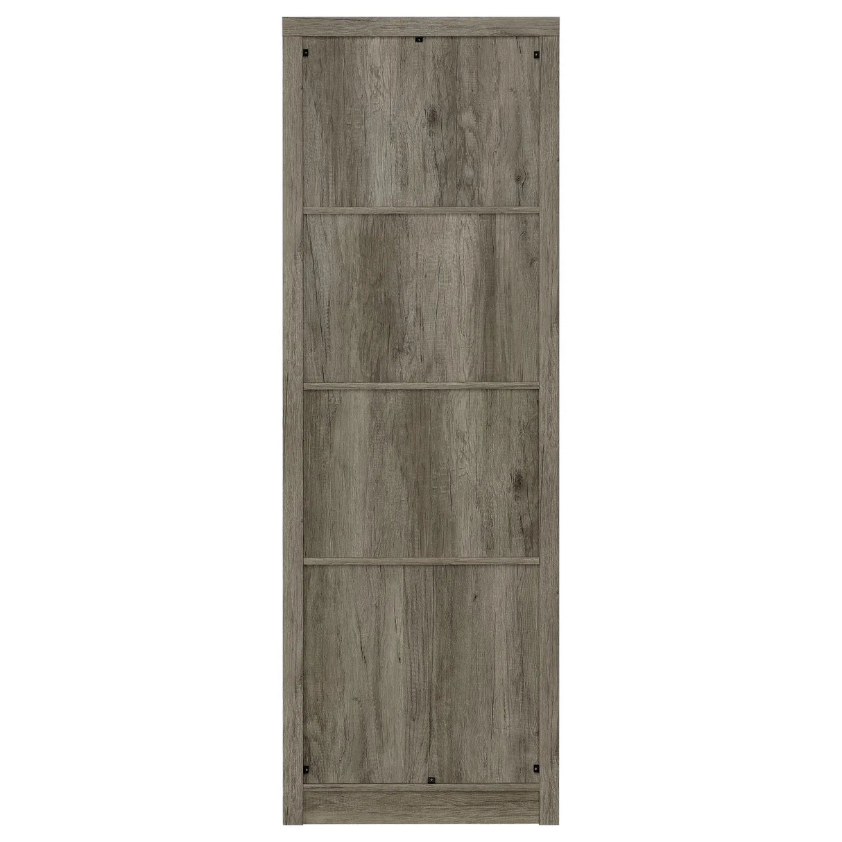 Burke Gray Driftwood 3-Shelf Media Tower With Storage Cabinet by Coaster at Eve Furniture