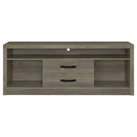 Burke Gray Driftwood 2-Drawer TV Console by Coaster at Eve Furniture