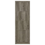 Burke Gray Driftwood 3-Shelf Media Tower With Storage Cabinet by Coaster at Eve Furniture