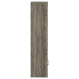 Burke Gray Driftwood 3-Shelf Media Tower With Storage Cabinet by Coaster at Eve Furniture