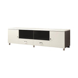 Burkett White/Gray 2-Drawer TV Console by Coaster at Eve Furniture