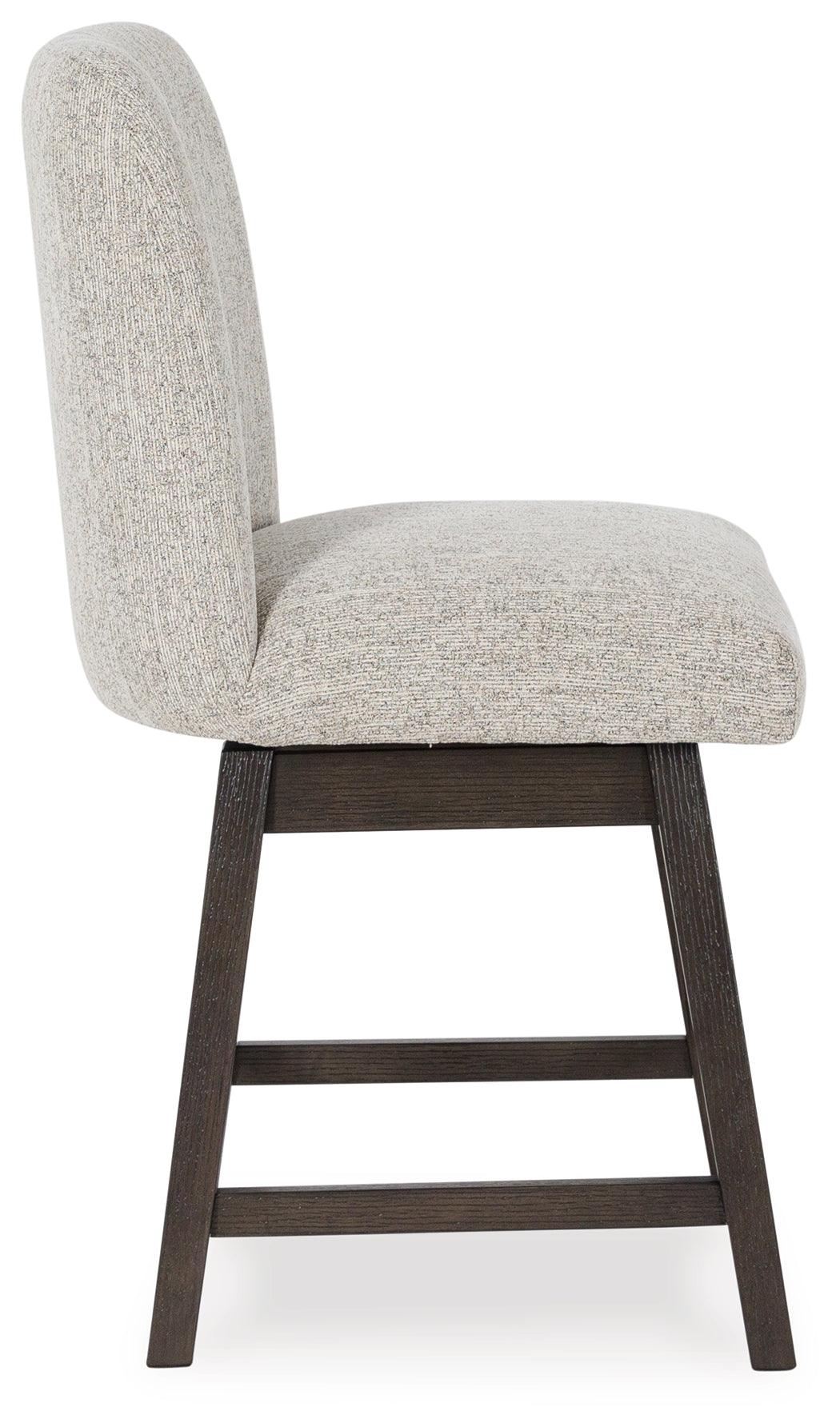 Burkhaus Dark Brown Counter Height Barstool, Set of 2 by Ashley at Eve Furniture