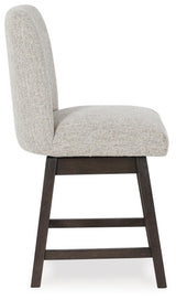 Burkhaus Dark Brown Counter Height Barstool, Set of 2 by Ashley at Eve Furniture