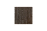 Burkhaus Dark Brown Counter Height Dining Table and 4 Barstools by Ashley at Eve Furniture