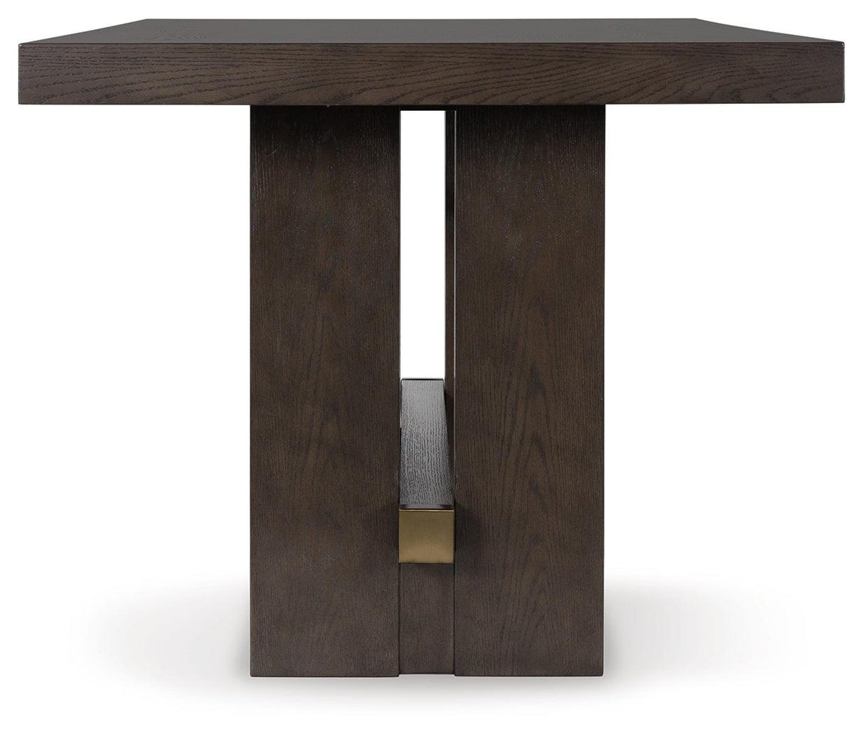 Burkhaus Dark Brown Counter Height Dining Table by Ashley at Eve Furniture