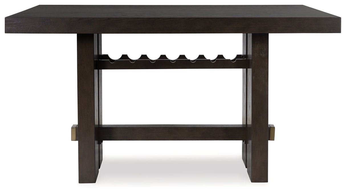 Burkhaus Dark Brown Counter Height Dining Table