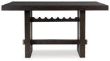 Burkhaus Dark Brown Counter Height Dining Table