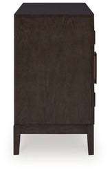 Burkhaus Dark Brown Counter Height Set with Server by Ashley at Eve Furniture