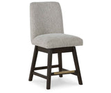 Burkhaus Dark Brown Counter Height Set with Server by Ashley at Eve Furniture