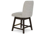 Burkhaus Dark Brown Counter Height Set with Server by Ashley at Eve Furniture