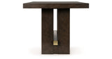 Burkhaus Dark Brown Counter Height Set with Server by Ashley at Eve Furniture