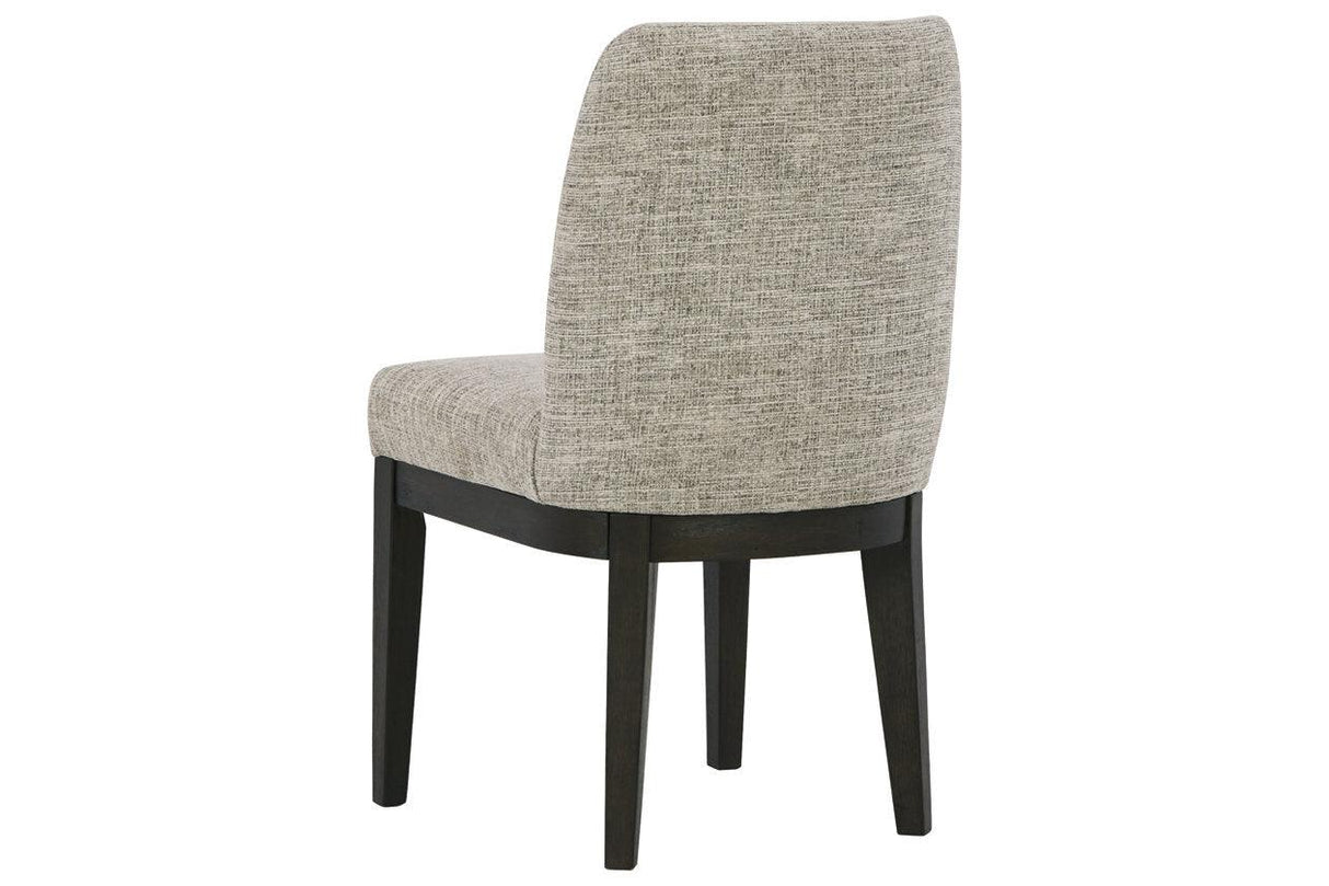 Burkhaus Dark Brown Dining Chair, Set of 2 by Ashley at Eve Furniture