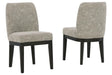 Burkhaus Dark Brown Dining Chair, Set of 2 by Ashley at Eve Furniture