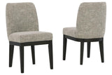 Burkhaus Dark Brown Dining Chair, Set of 2 by Ashley at Eve Furniture