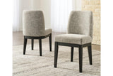 Burkhaus Dark Brown Dining Chair, Set of 2 by Ashley at Eve Furniture