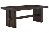 Burkhaus Dark Brown Dining Extension Table by Ashley at Eve Furniture