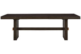 Burkhaus Dark Brown Dining Extension Table by Ashley at Eve Furniture