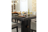 Burkhaus Dark Brown Dining Extension Table by Ashley at Eve Furniture