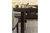 Burkhaus Dark Brown Dining Extension Table by Ashley at Eve Furniture
