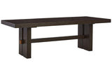 Burkhaus Dark Brown Dining Extension Table by Ashley at Eve Furniture