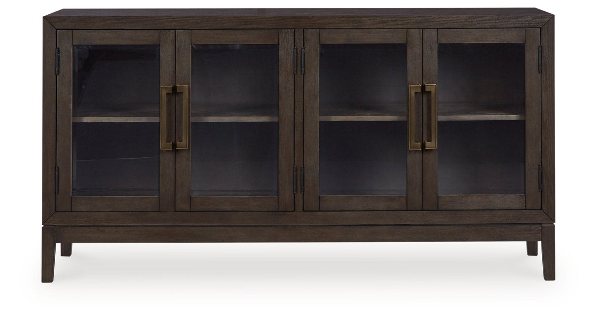 Burkhaus Dark Brown Dining Server by Ashley at Eve Furniture
