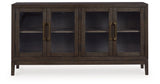 Burkhaus Dark Brown Dining Server by Ashley at Eve Furniture