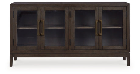 Burkhaus Dark Brown Dining Server by Ashley at Eve Furniture