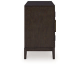 Burkhaus Dark Brown Dining Server by Ashley at Eve Furniture