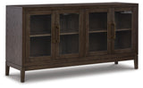 Burkhaus Dark Brown Dining Server by Ashley at Eve Furniture