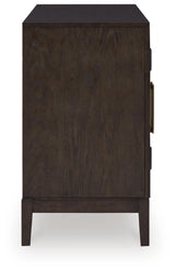 Burkhaus Dark Brown Dining Server by Ashley at Eve Furniture