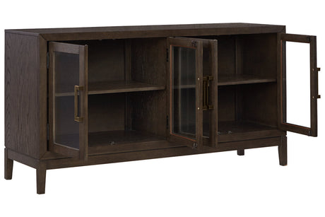 Burkhaus Dark Brown Dining Server by Ashley at Eve Furniture