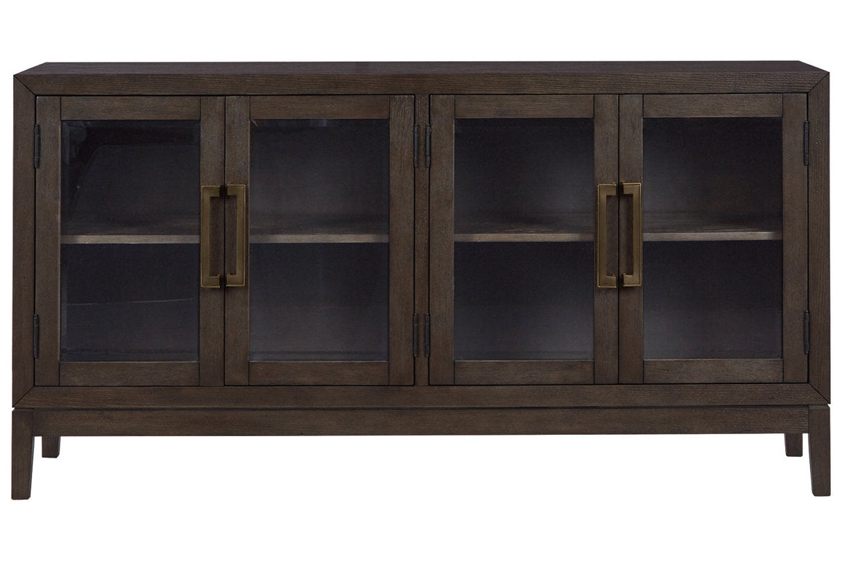 Burkhaus Dark Brown Dining Server by Ashley at Eve Furniture